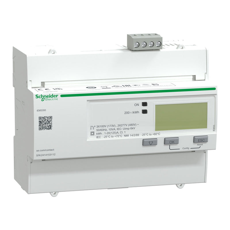 Schneider Electric - Elektrizitätszähler Energiezähler IEM3350 A9MEM3350 3P 125A