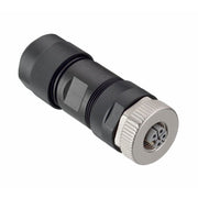 Leuze - Rundsteckverbinder, feldkonfektionierbar (Industriesteckverbinder) Leitungsdose D PL-M12-5A-K