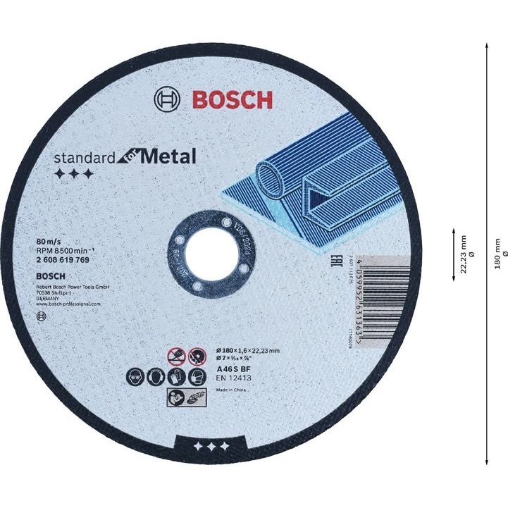 Bosch - Trenn-/Schleifscheibe Standard for Metal für 2608619769 Trennscheibe gerade