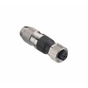 Leuze - Rundsteckverbinder, feldkonfektionierbar (Industriesteckverbinder) Leitungsdose D U-M12-4A-M-SK