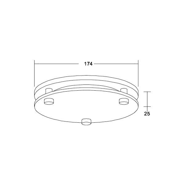 Brumberg Leuchten - Mechanisches Zubehör/Ersatzteile für Leuchten Abdeckring 81221080 schwarz