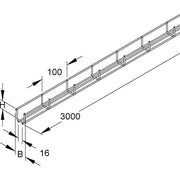 Niedax - Gitterrinne GR 40.040 E3 − 3 Meter