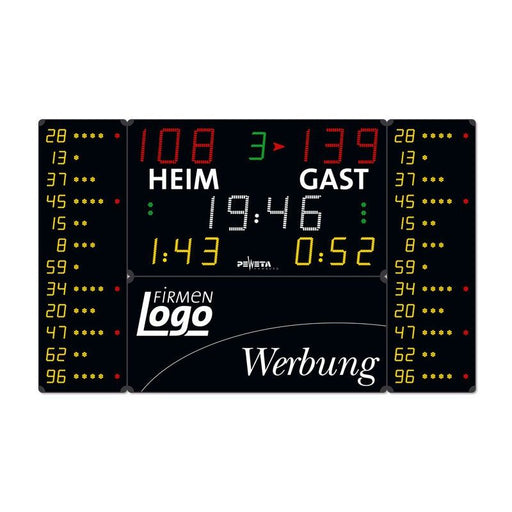 Peweta - Uhr Basketball-Anzeigetafel 24.676.551 HEIM und GAST