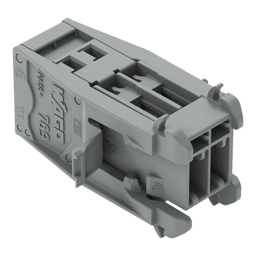 WAGO - Ein- und mehrpolige Klemmenleiste 1-Leiter-Stiftleiste 769-611/005-000 CAGECLAMP,4mm²,gr − 15 Stück