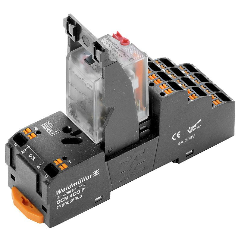 Weidmüller - Schaltrelais Relaiskoppler DRMKITP230VAC4COLDPB 4 Wechsler, 230V − 10 Stück