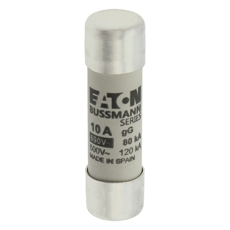 Eaton - Zylindrische Sicherung Sicherungseinsatz Nieders. CYLINDRICA#C14G10 10A AC 690V 80kA − 10 Stück