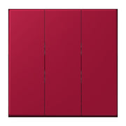 Jung - Abdeckung/Bedienelement für Installationsschalterprogramme Wippe 3fach LC 993 BF 229 rouge carmin (32100)