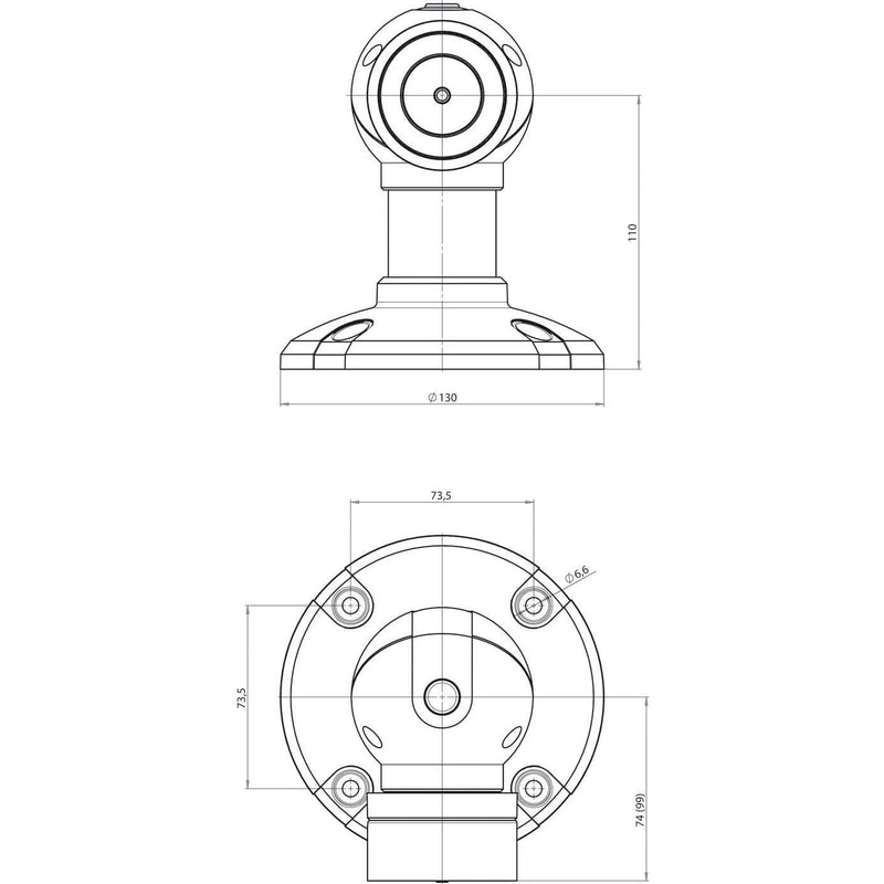 Assa Abloy effeff - Haftmagnet für Türfeststellanlage Magnet 830 800N Boden/Wand 830-8BW1-D--F90 24V 110mm Dämfper