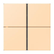 Jung - Abdeckung/Bedienelement für Installationsschalterprogramme Tastensatz 4fach LC 404 TSA 223 ocre