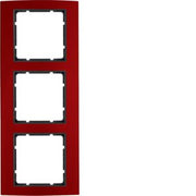 Berker - Abdeckrahmen Rahmen rt/anth 10133012 3fach
