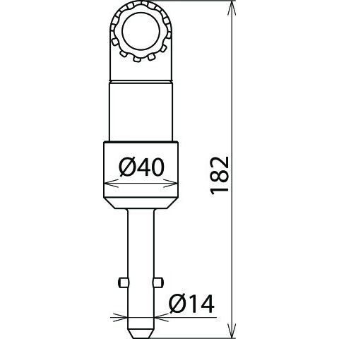 DEHN - Zubehör/Ersatzteile für Sicherheitsgeräte Adapter mit Zahnkupplung AD SQ ZK 165 Spindel/Querstift