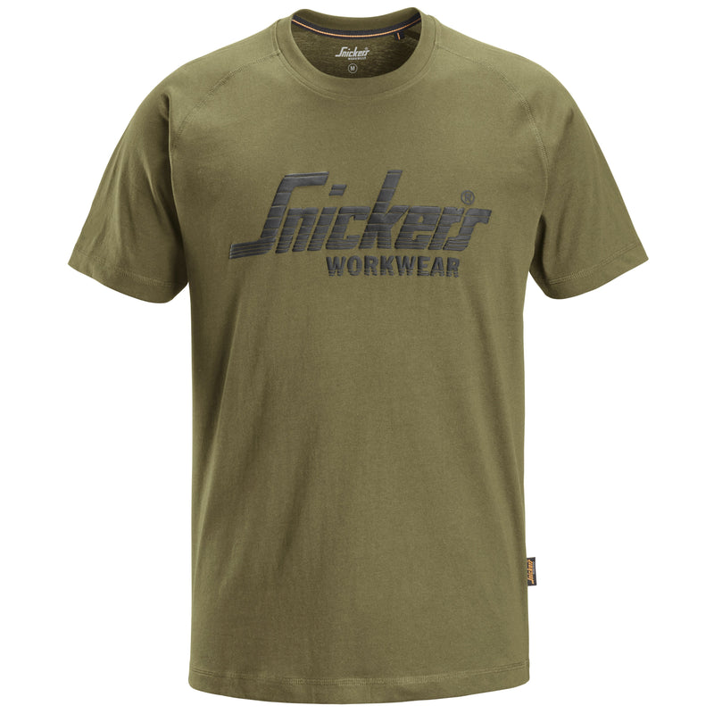 Snickers Workwear - T-Shirt Logo T-Shirt 25903100006 L khaki-grün