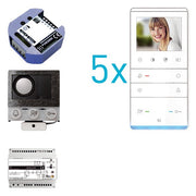 TCS Tür Control - Türsprech-Set video:pack Einbau PVIF050/001 für 5 Wohneinheit