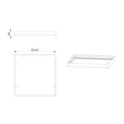 BEG Brück Electronic - Mechanisches Zubehör/Ersatzteile für Leuchten Deckenaufbaurahmen M600 93099