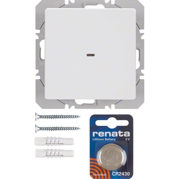 Berker - Bussystem-Hand-/Wandsender KNX-Funk Wandsender 1fach 85655229 polarweiß samt