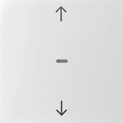 Berker - Abdeckung/Bedienelement für Installationsschalterprogramme Abdeckung Tastsensor-Modul 80961282 1-fach weiß
