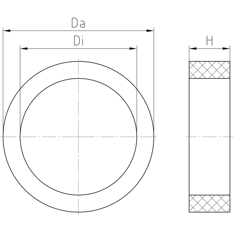 Jacob - Dichtring, flach Dichtring 316/13 NEO