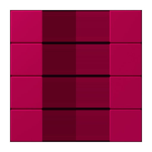 Jung - Abdeckung/Bedienelement für Installationsschalterprogramme Tastensatz 4fach LC 504 TSA 230 rouge rubia