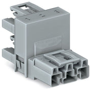 WAGO - Kompaktverteiler für steckbare Gebäudeinstallation h-Verteiler 3-polig 770-1761 Kod. B,grau − 50 Stück