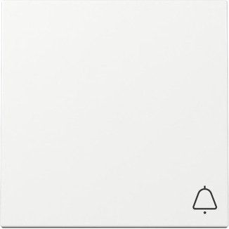 Gira - Abdeckung/Bedienelement für Installationsschalterprogramme Wippe Symb. Klingel 328603 Reinweiß