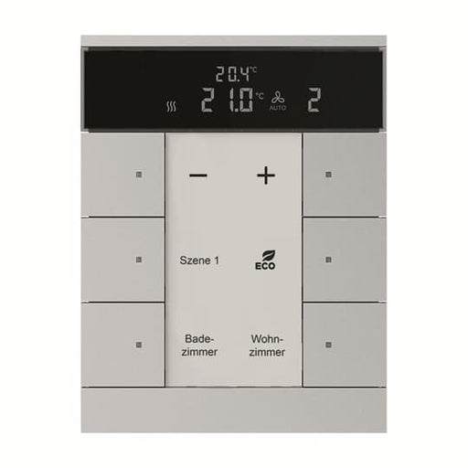 Busch-Jaeger - Bussystem-Raumtemperaturregler HVAC-Gerät SBR/U6.0.11-83 6fach, BE, alusilber