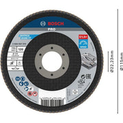 Bosch - Trenn-/Schleifscheibe PRO X571 2608607319 Fächerschleifscheibe