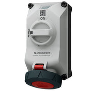 Mennekes - CEE-Steckdose abschaltbar, abgesichert (IEC 60309) Wandsteckdose DUOi 5614406G 32A4P6h 400V IP69