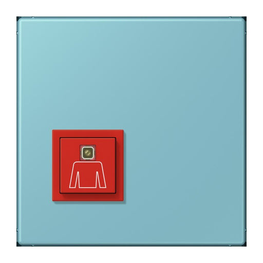 Jung - Behindertenelement für Installationsschalterprogramme Notrufsystem Ruftaster NRS LC 0834 RT 213 ceruleen moyen