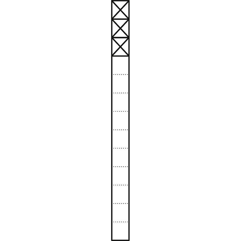 Siedle&Söhne - Kommunikations-Säule Kommunikations-Stele KS 613-3 W 1,3m weiss 3Mod