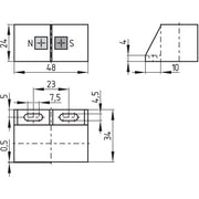 Schmersal - Magnetischer Näherungsschalter Magnetschalter BP 31