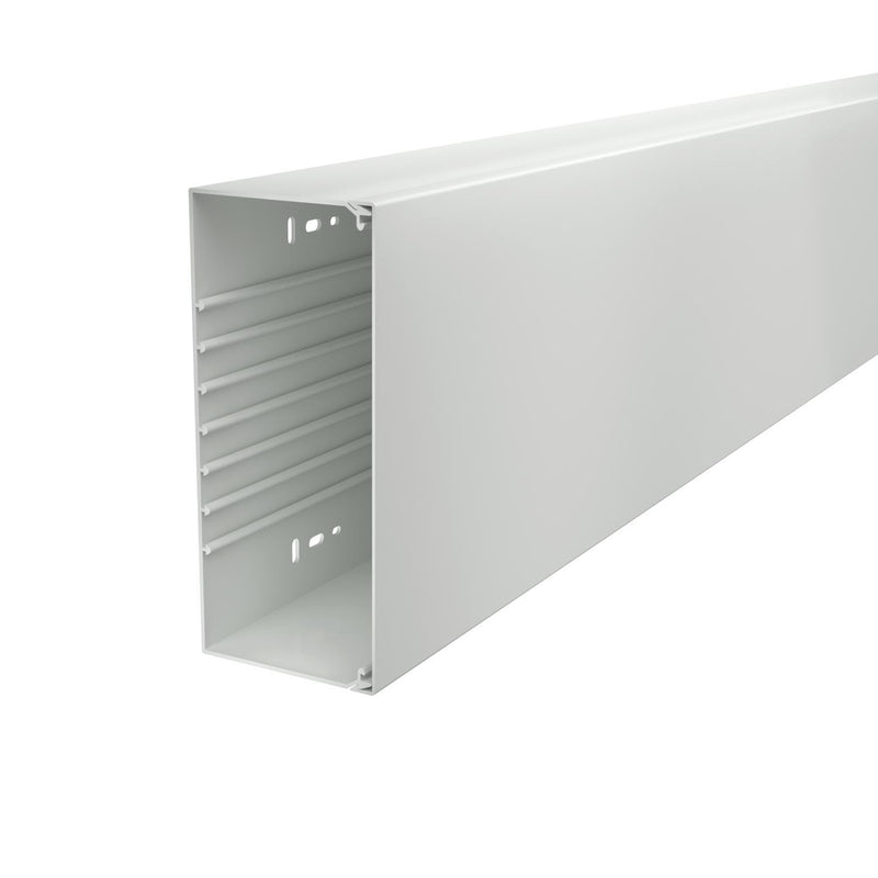OBO Bettermann - Leitungsführungskanal Wand+Deckenkanal m.Obert. WDK100230LGR 100x230mm,PVC − 2 Meter