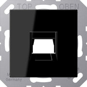 Jung - Einsatz/Abdeckung für Kommunikationstechnik Abdeckung 1-fach A 1569-1 WE SW f.MJ WE AMP, Radiall