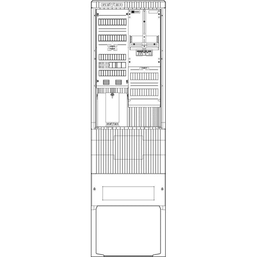 ABN - Zähler-Komplettschrank Zähleranschlusssäule SZ205ZA1402 1 ZP APZ 4pol