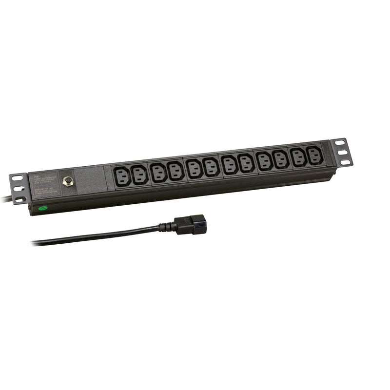 EFB-Elektronik - Mehrfachsteckdose 1HE Steckdosenleiste EK631CC.1 19Zoll 12x C13