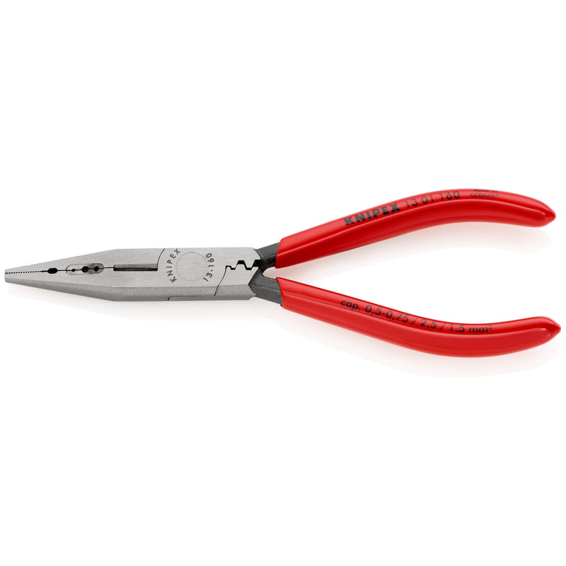 Knipex - Abisolier-/Abmantelwerkzeug Verdrahtungszange 13 01 160 schwarz, 160mm