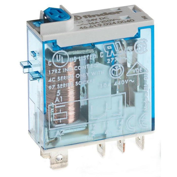 Finder - Schaltrelais Miniatur-Relais 46.61.9.024.0040 1W 16A Spsp.24VDC  − 1 Stück
