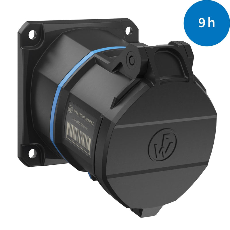 Walther Werke - CEE-Anbausteckdose (IEC 60309) CEE NEO Anbaudose schräg FW531509CC 32A 5P 9h IP54