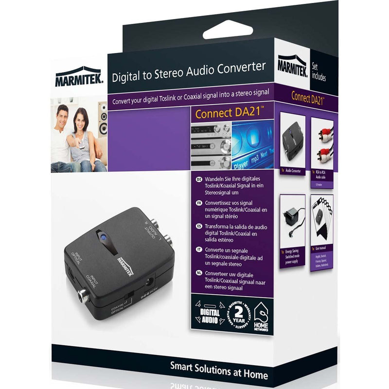 MARMITEK - Kommunikationstechnik-Adapter Audio-Konverter MARMITEK ConnectDA21 Digital>Stereo
