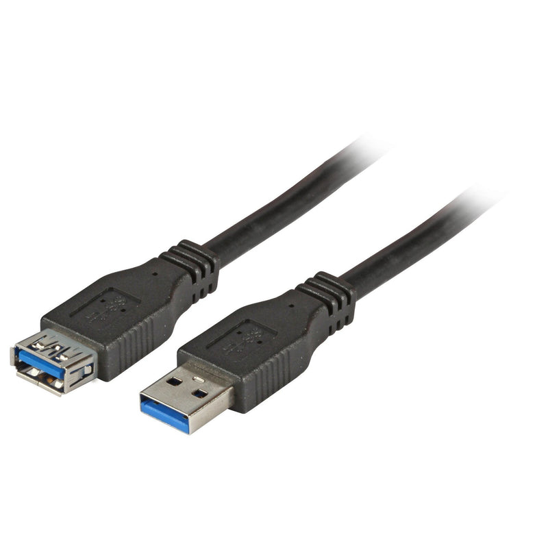 EFB-Elektronik - PC-Kabel USB-Verlängerung A-A K5237.1,8 1,8m USB 3.0 schwarz