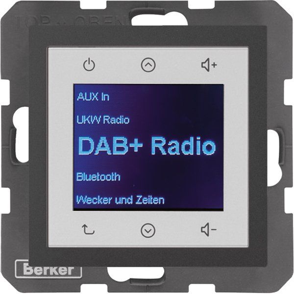 Berker - Elektronik-Gerät für Installationsschalterprogramme Radio DAB+, Bt., B.x anth. 30841606