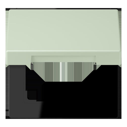 Jung - Abdeckrahmen Klappdeckel m. Stellfeder LC 990 BFKL 218 vert anglais pale