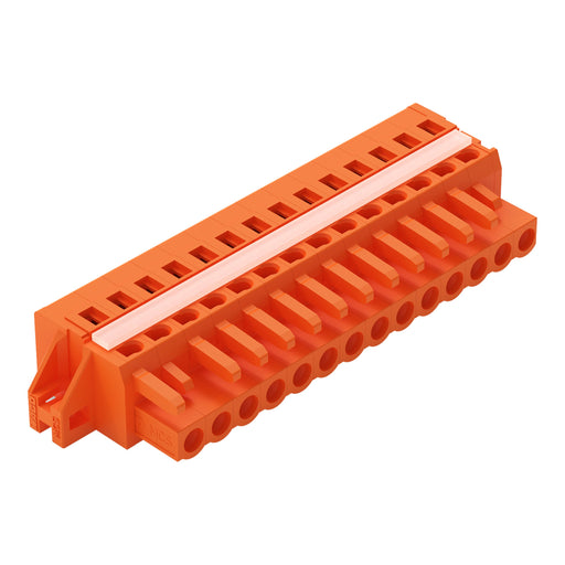 WAGO - Kabelsteckverbinder für Leiterplattensteckverbinder 1-Leiter-Federleiste 231-314/027-000 CAGECLAMP,2,5mm²,or − 25 Stück
