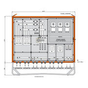 Walther Werke - Baustromverteiler Anschlussschrank WA0060 436kVA,5 NH-Abgängen
