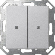 Gira - Bussystem-Tastwippe Taster Wippe 517326 KNX, 2f, Alu