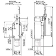 Stahl - Einzelpositionsschalter Positionsschalter 8074/2-1-DD40#257190 Stangenhebel