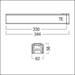 Zumtobel - Elektrisches Zubehör/Ersatzteile für Leuchten Elektrische Einspeisung TECTON TE DC WH weiß