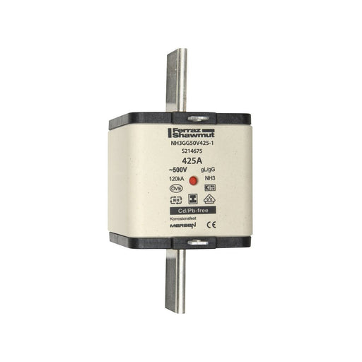 Mersen - Messersicherung NH-Sicherungseinsatz SG NH3GG50V425-1 Gr.3 gG 425A/500V KM