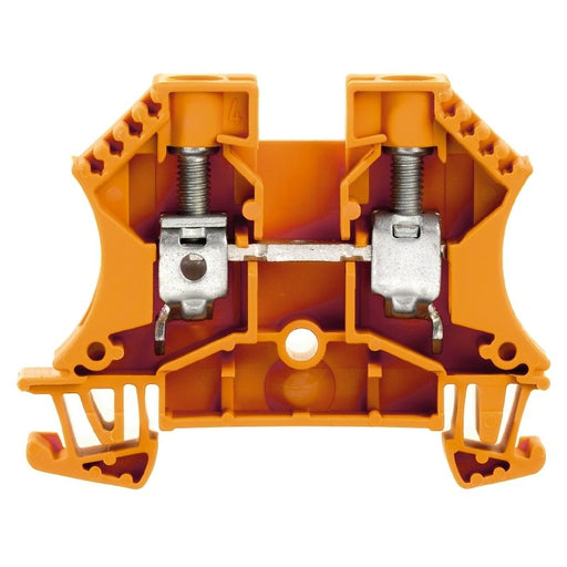 Weidmüller - Durchgangs-Reihenklemme Klemme WDU 10 OR Schraubanschl.,10mm² − 50 Stück