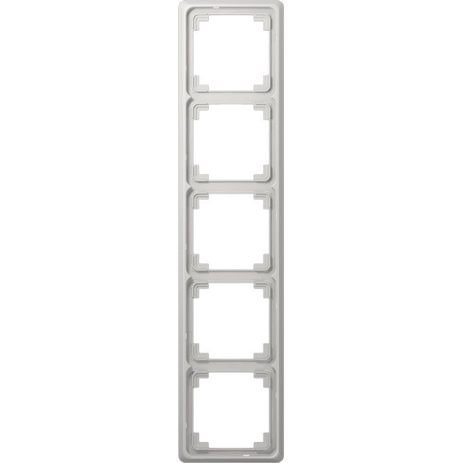Jung - Abdeckrahmen Rahmen 5-fach lgr CDP 585 LG waage/senkrecht