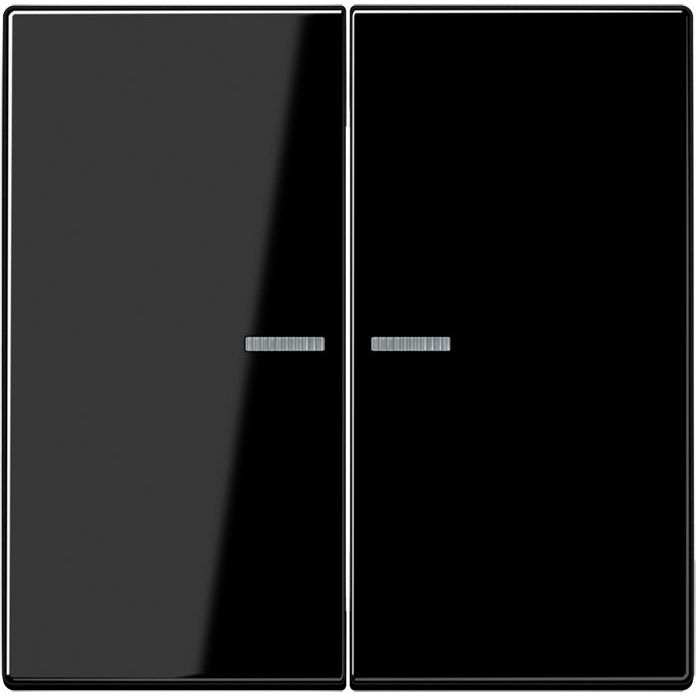 Jung - Abdeckung/Bedienelement für Installationsschalterprogramme Wippe Lichtleiter sw LS 995 KO5 SW für Taster